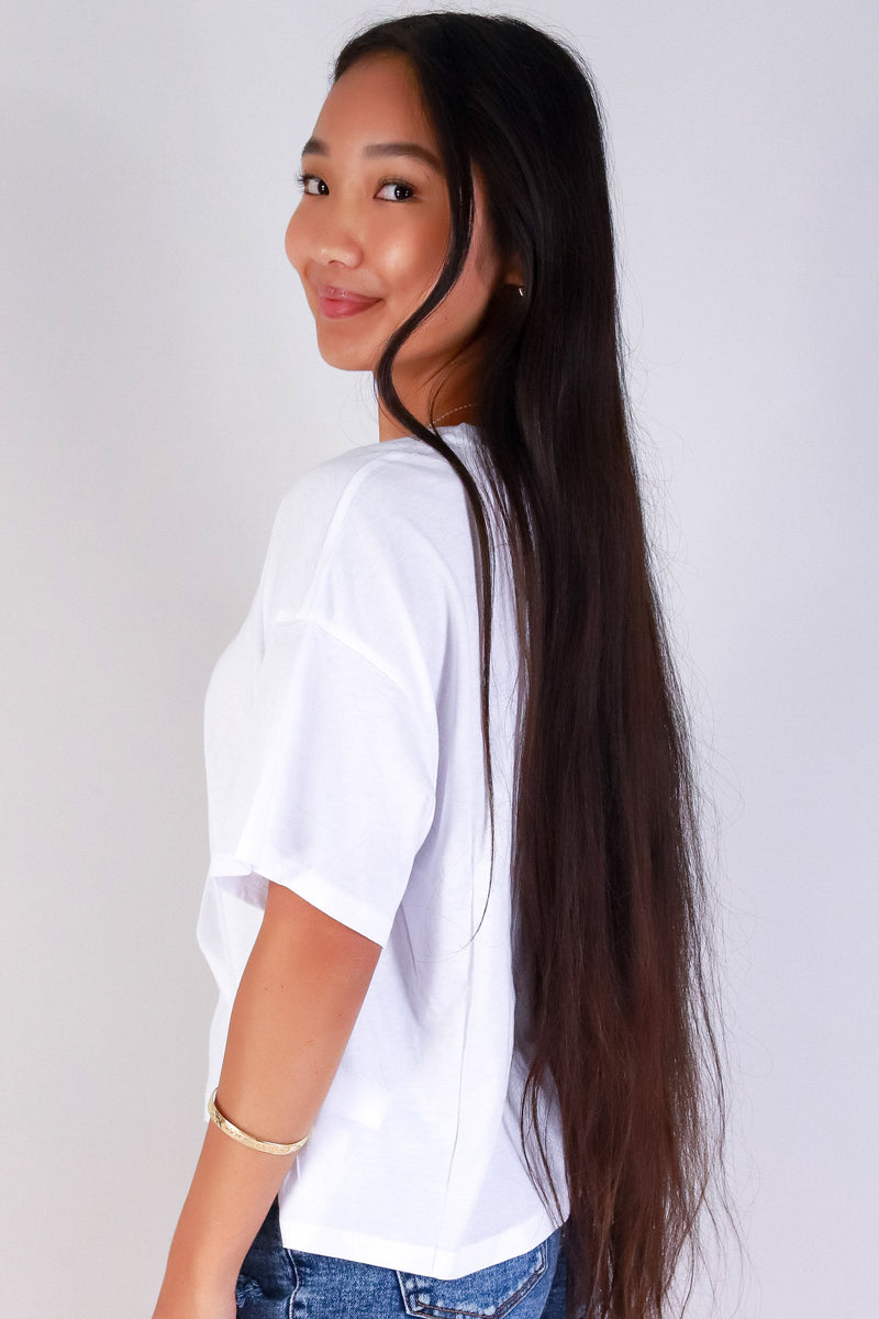 Jeans Warehouse Hawaii - S/S SOLID BASIC - UNAWARE TEE | By AMBIANCE APPAREL