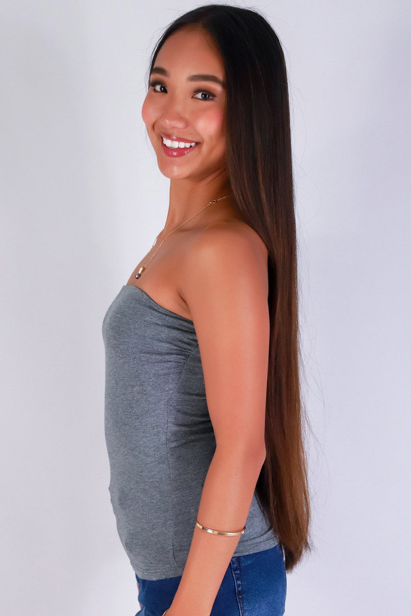 Jeans Warehouse Hawaii - TANK/TUBE SOLID BASIC - NO TELLING TUBE TOP | By CRESCITA APPAREL/SHINE I