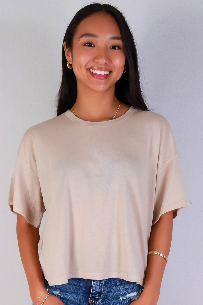 Jeans Warehouse Hawaii - S/S SOLID BASIC - UNAWARE TEE | By AMBIANCE APPAREL