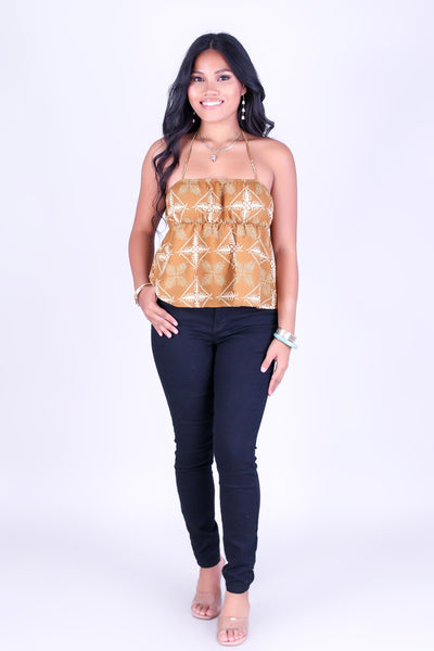 ULU QUILT HALTER TOP