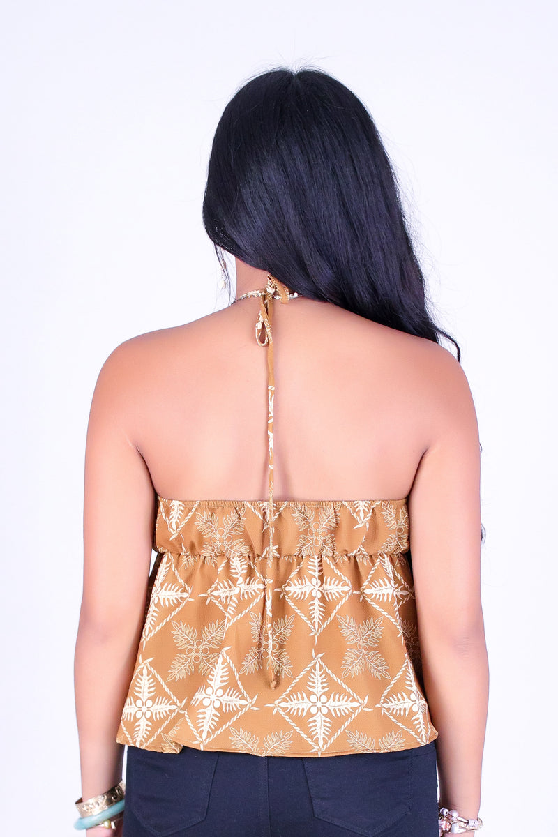 ULU QUILT HALTER TOP