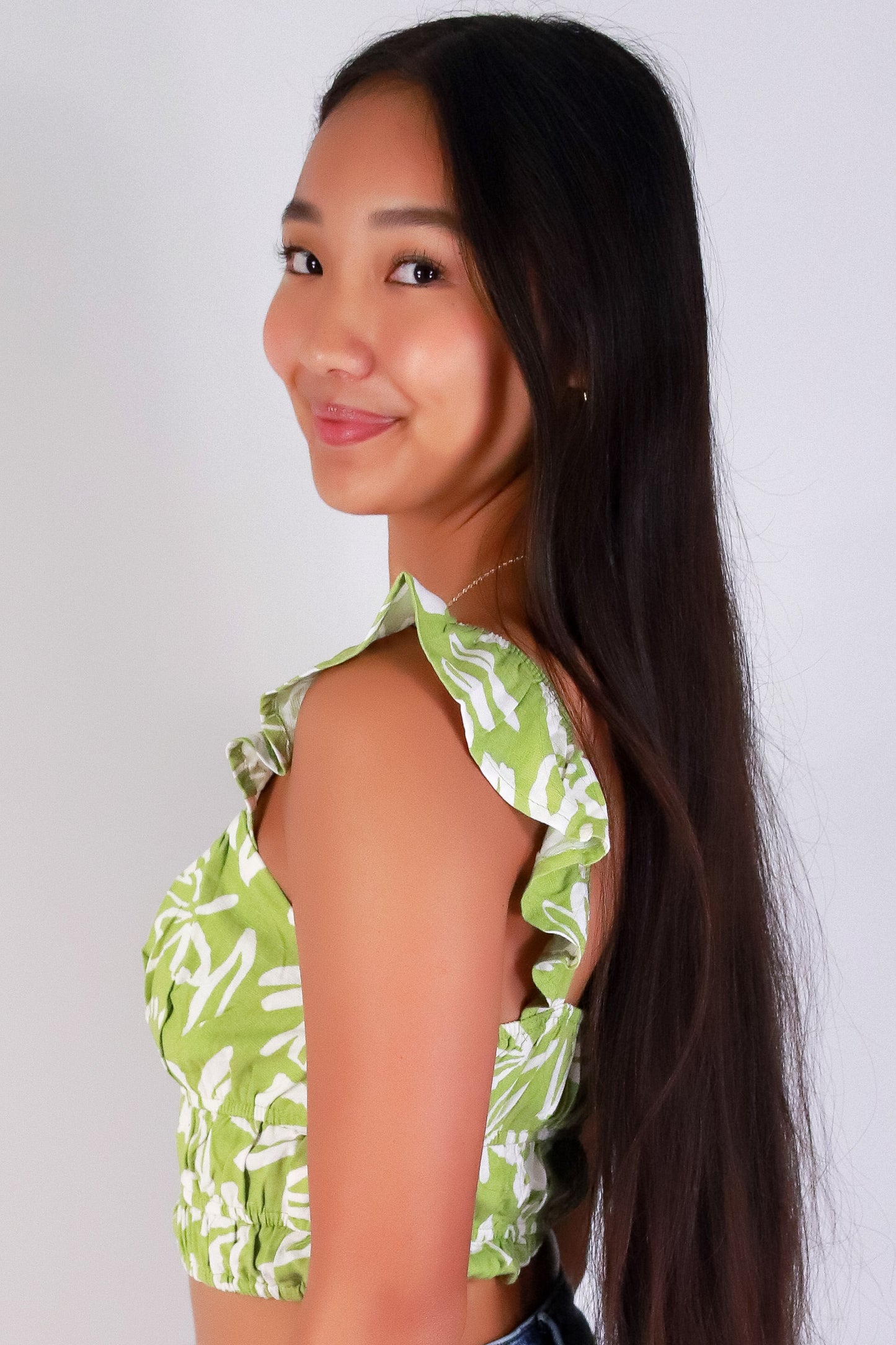 Jeans Warehouse Hawaii - TANK PRINT WOVEN CASUAL TOPS - SMOOTH TALKER TOP | By MINE FASHION