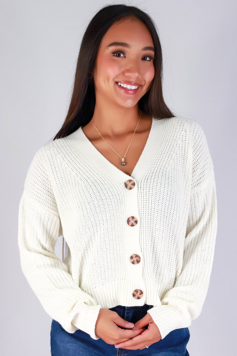 Jeans Warehouse Hawaii - SOLID LONG SLV CARDIGANS - WAKE ME UP SWEATER | By AMBIANCE APPAREL