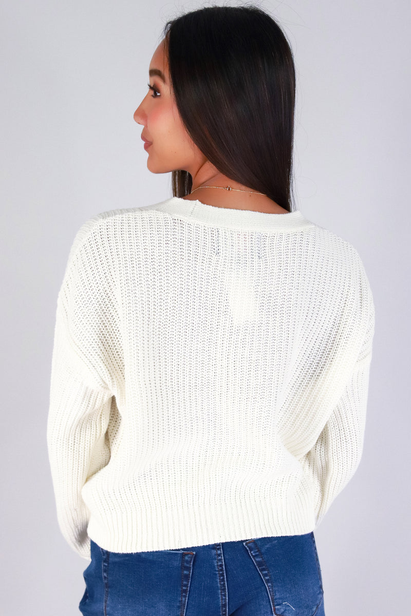 Jeans Warehouse Hawaii - SOLID LONG SLV CARDIGANS - WAKE ME UP SWEATER | By AMBIANCE APPAREL