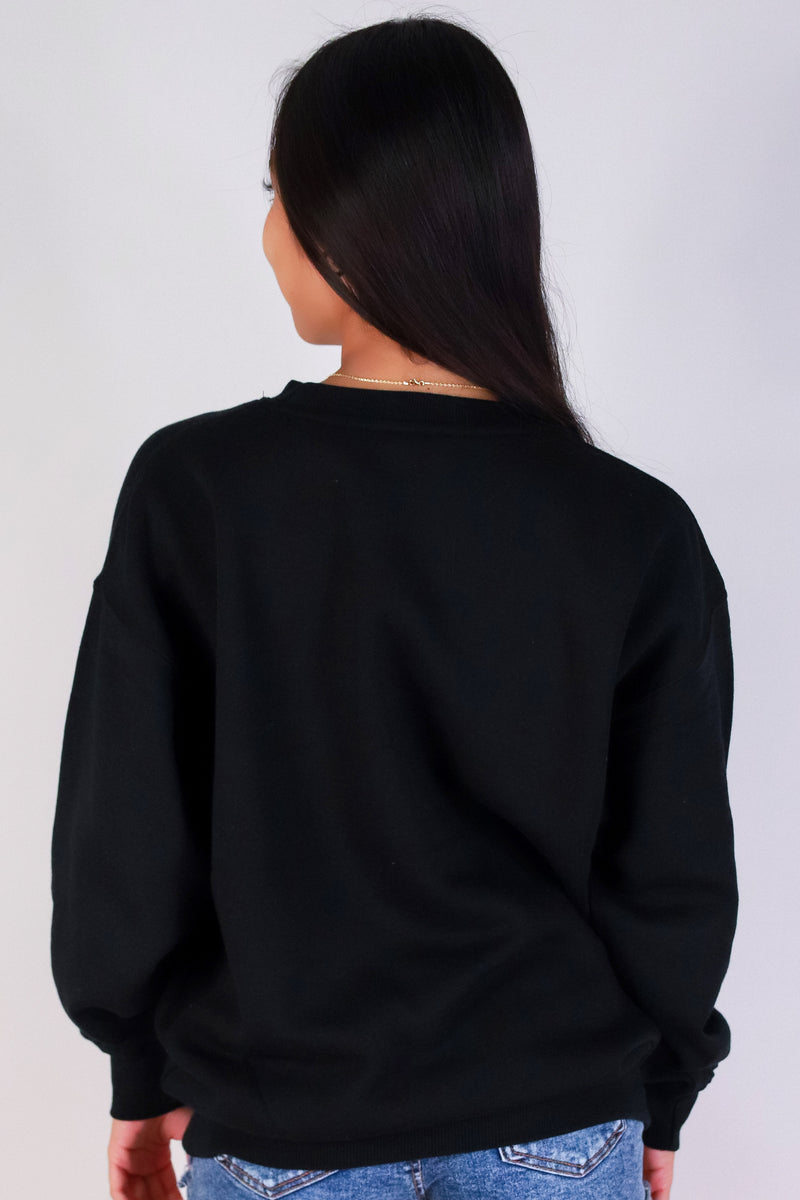Jeans Warehouse Hawaii - SOLID LONG SLV TOPS - ALOHA LOGO SWEATER | By AMANO PRINTS