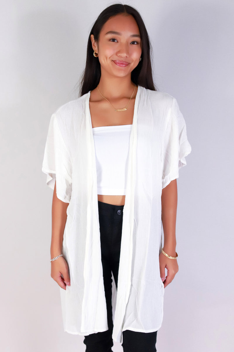 Jeans Warehouse Hawaii - S/S SOLID WOVEN CASUAL TOPS - YOU&