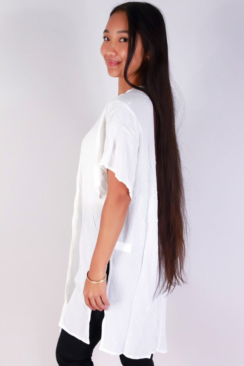 Jeans Warehouse Hawaii - S/S SOLID WOVEN CASUAL TOPS - YOU&