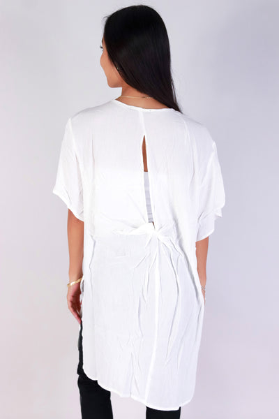 Jeans Warehouse Hawaii - S/S SOLID WOVEN CASUAL TOPS - YOU'RE GLOWING CARDIGAN | By AMBIANCE APPAREL