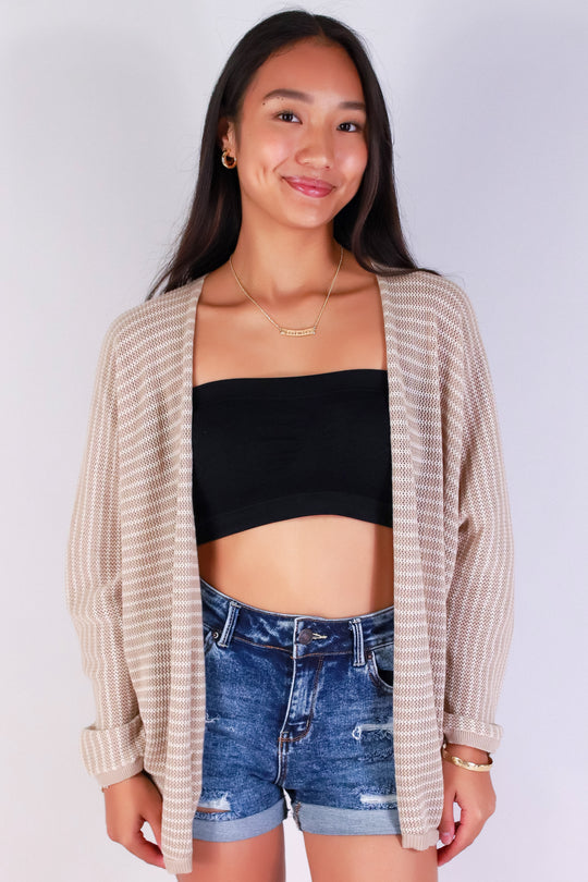 SOFT EDIT SWEATER CARDIGAN