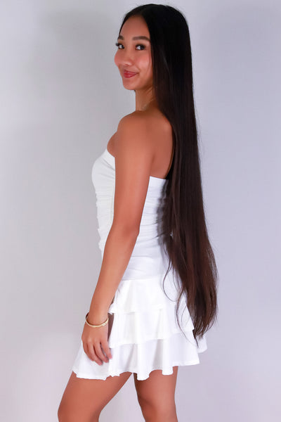 Jeans Warehouse Hawaii - TUBE LONG SOLID DRESSES - PRETTY PRIVILEGE TUBE DRESS | By PAPERMOON/ B_ENVIED