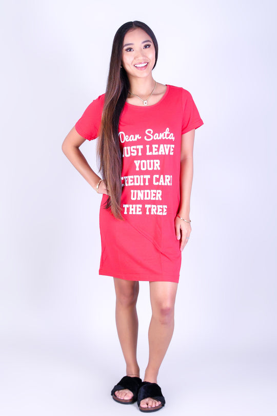 DEAR SANTA NIGHTSHIRT PAJAMA