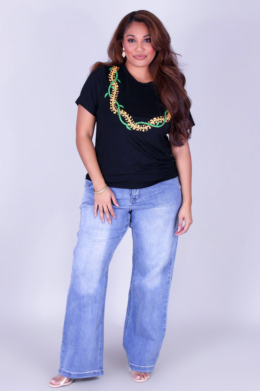 PUAKENIKENI TI LEAF LEI TEE