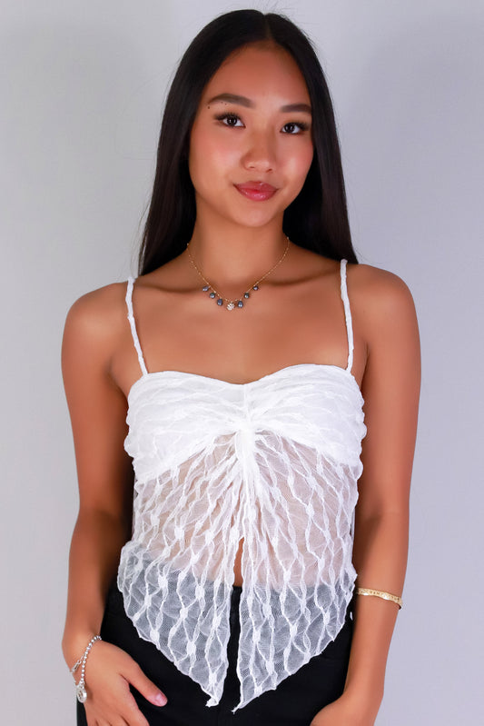 Jeans Warehouse Hawaii - SL CASUAL SOLID - SHEER ROMANCE FLYAWAY TOP | By PAPERMOON/ B_ENVIED