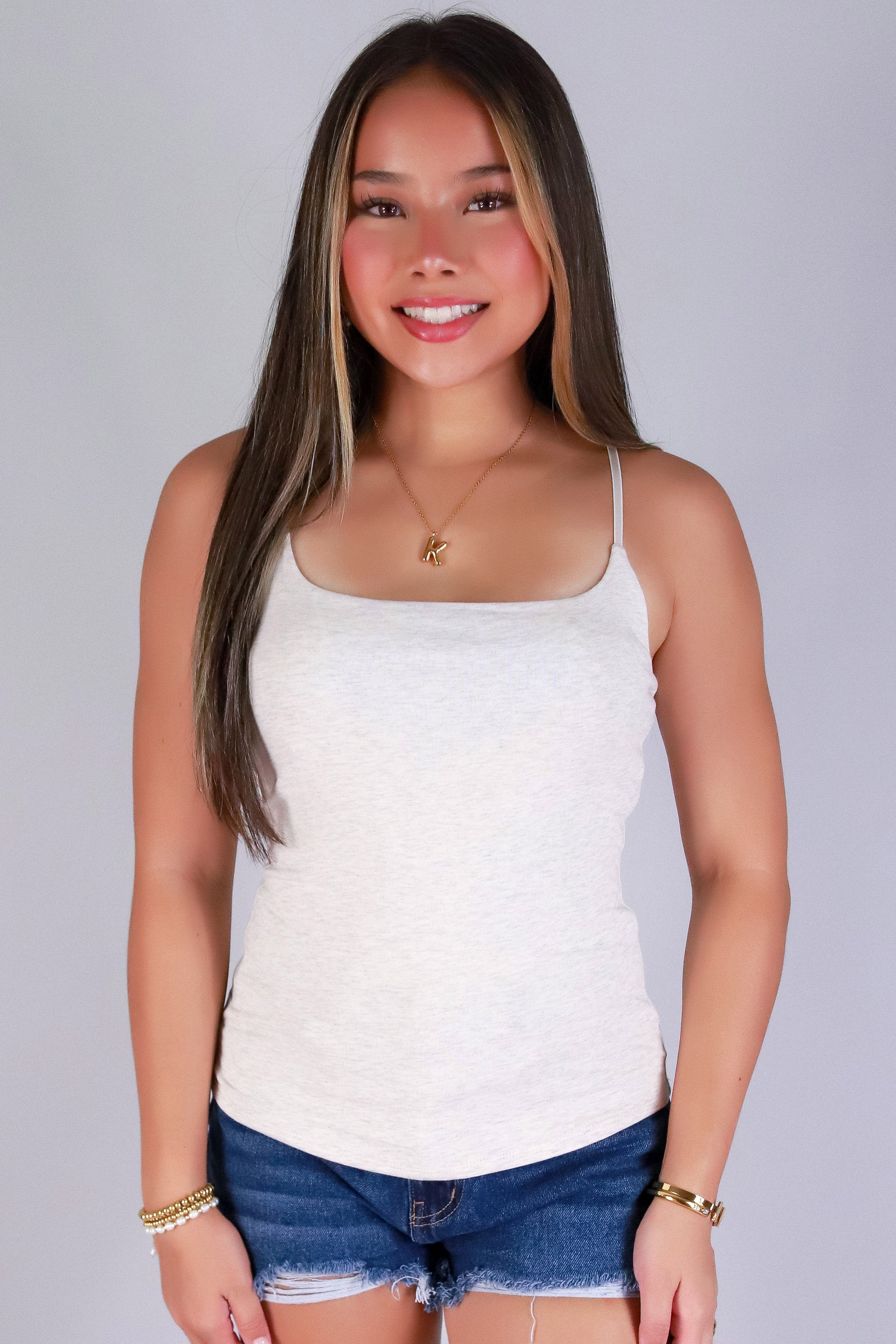 Jeans Warehouse Hawaii - SL CASUAL SOLID - EVERYDAY CAMI | By CRESCITA APPAREL/SHINE I