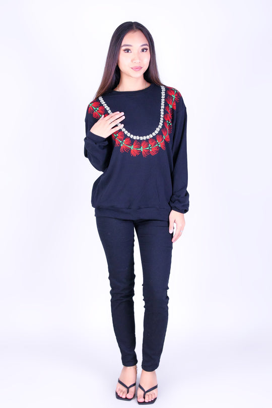 OHIA LEHUA PIKAKE LEI SWEATER