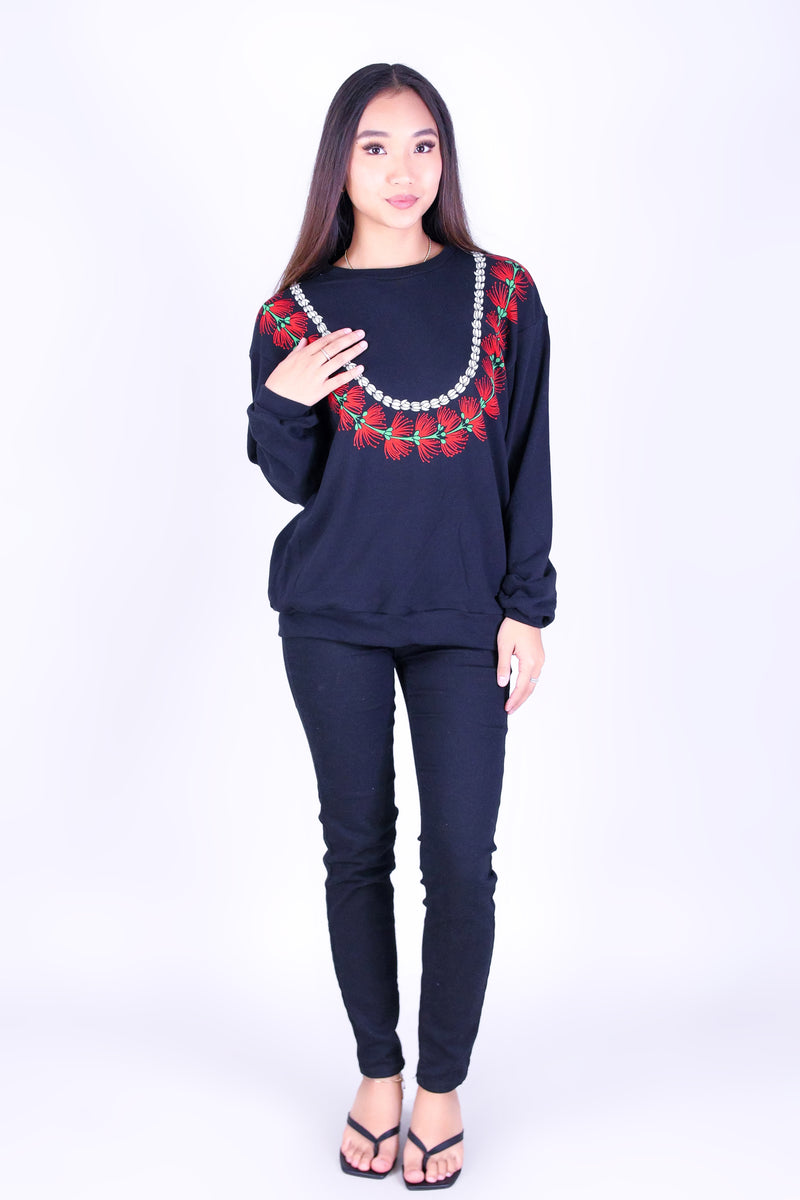 OHIA LEHUA PIKAKE LEI SWEATER