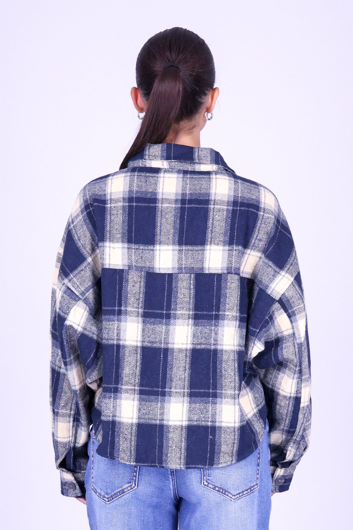 BORROWED FROM YESTERDAY PLAID SHACKET