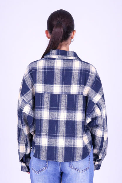 BORROWED FROM YESTERDAY PLAID SHACKET