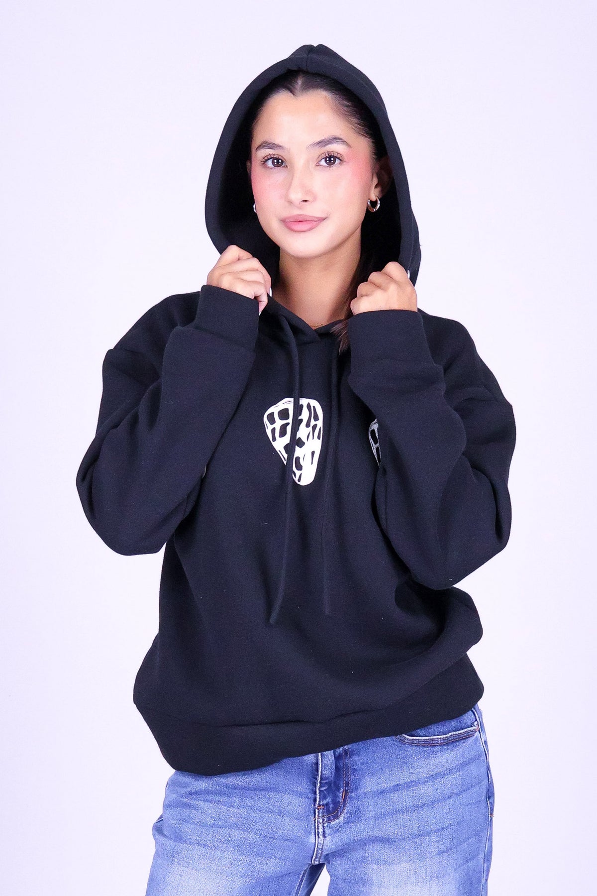 3 HEBREW SHELL OVERSIZED HOODIE