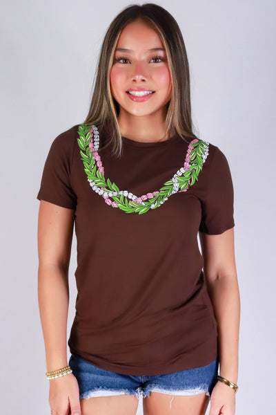 Jeans Warehouse Hawaii - S/S SCREEN - MAILE LOKELANI LEI TEE | By LUZ