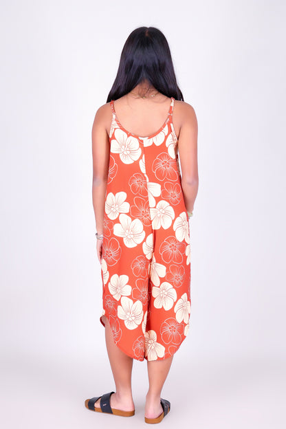 HAU FLOWER NO WAIST JUMPSUIT | KIDS SIZE 2-16