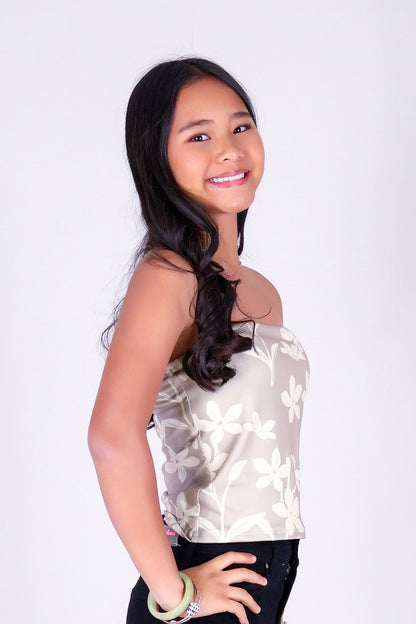 JASMINE GARDENIA TUBE TOP | KIDS SIZE 2-16