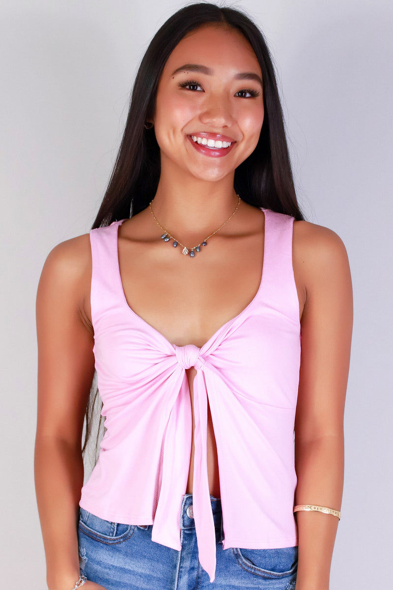 Jeans Warehouse Hawaii - SL CASUAL SOLID - TIED IN LOVE FLYAWAY TOP | By TIMING
