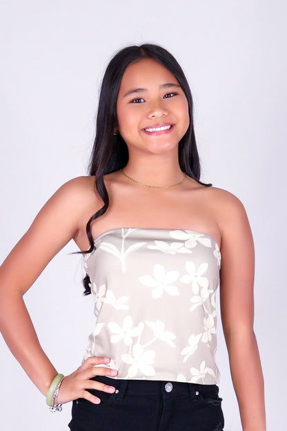 JASMINE GARDENIA TUBE TOP | KIDS SIZE 2-16