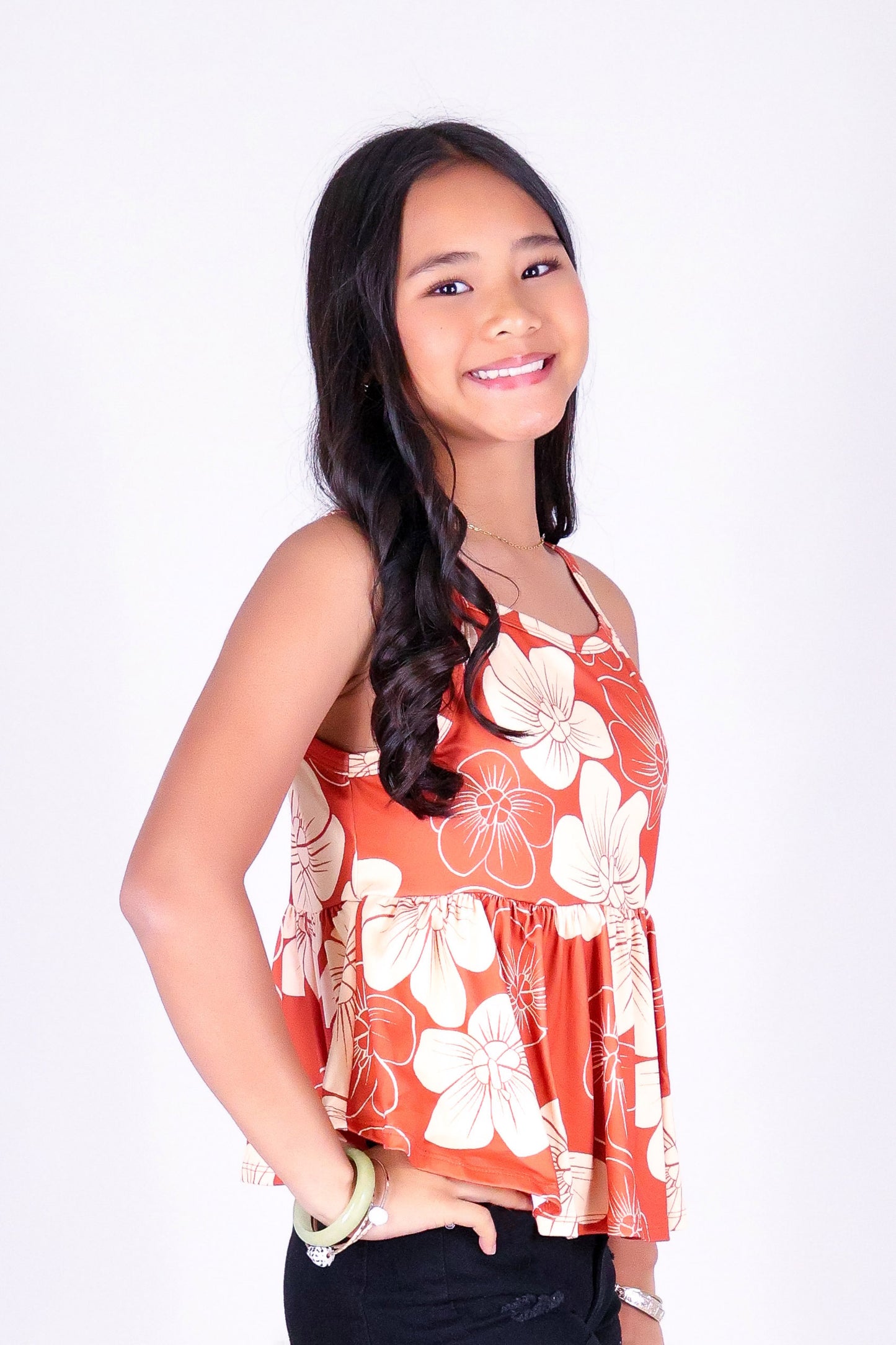HAU FLOWER TOP | KIDS SIZE 2-16