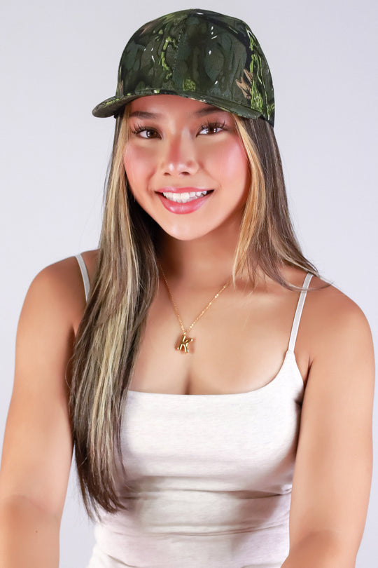 FOREST GREEN HUNTING CAMO BASEBALL HAT