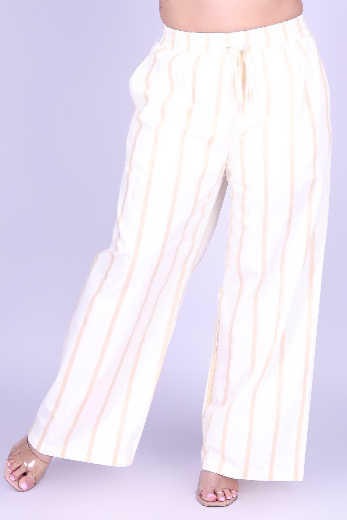 SAND STRIPE PANTS