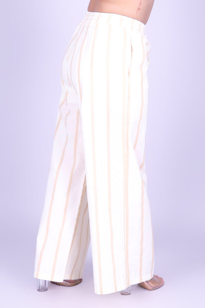 SAND STRIPE PANTS