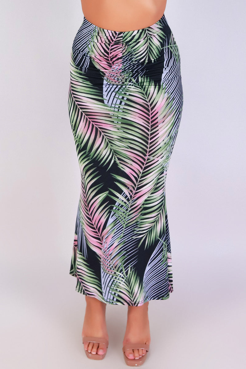 Jeans Warehouse Hawaii - KNIT LONG SKIRT - ISLAND MUSE MERMAID SKIRT | By CHOCOLATE USA