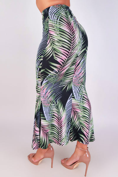 Jeans Warehouse Hawaii - KNIT LONG SKIRT - ISLAND MUSE MERMAID SKIRT | By CHOCOLATE USA