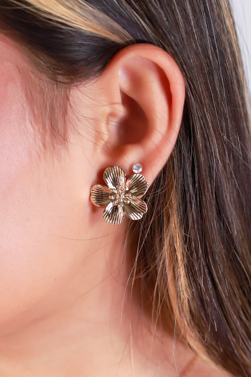 Jeans Warehouse Hawaii - DANGLE - HIBISCUS PETAL STUD EARRINGS | By PRINCE CO