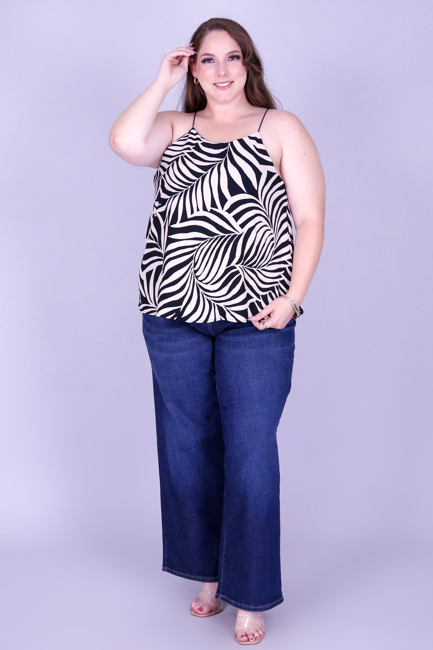 WAIKIKI PALM BUNGEE STRAP TOP