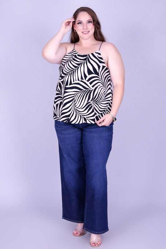WAIKIKI PALM BUNGEE STRAP TOP