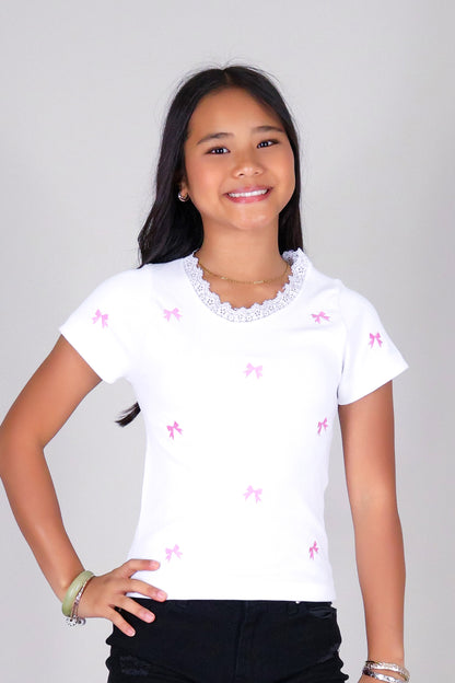 PRETTY IN BOW TOP | KIDS SIZE 2-16