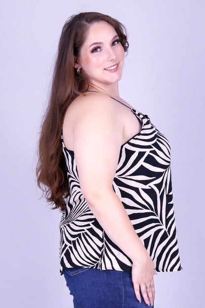 WAIKIKI PALM BUNGEE STRAP TOP