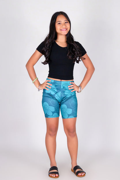HAU FLOWER BIKE SHORTS | KIDS SIZE 2-16