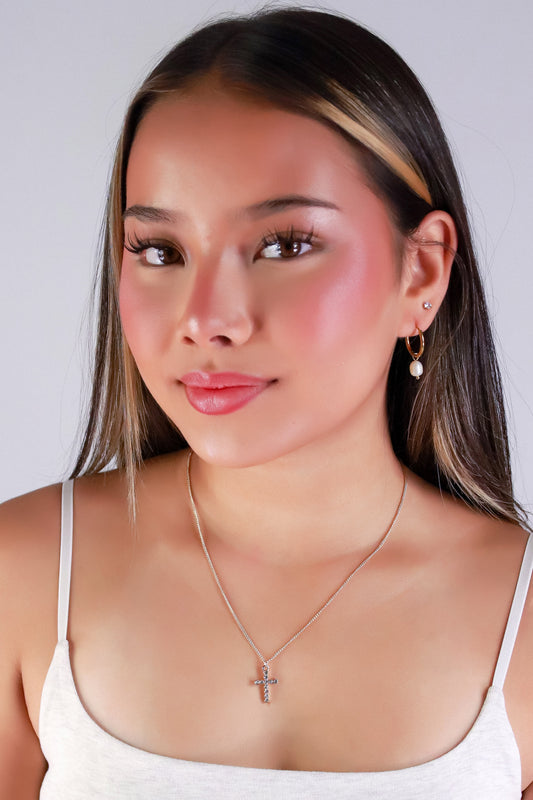 Jeans Warehouse Hawaii - NECKLACE SHORT PENDANT - GLITZ & GRACE CROSS NECKLACE | By PRINCE CO