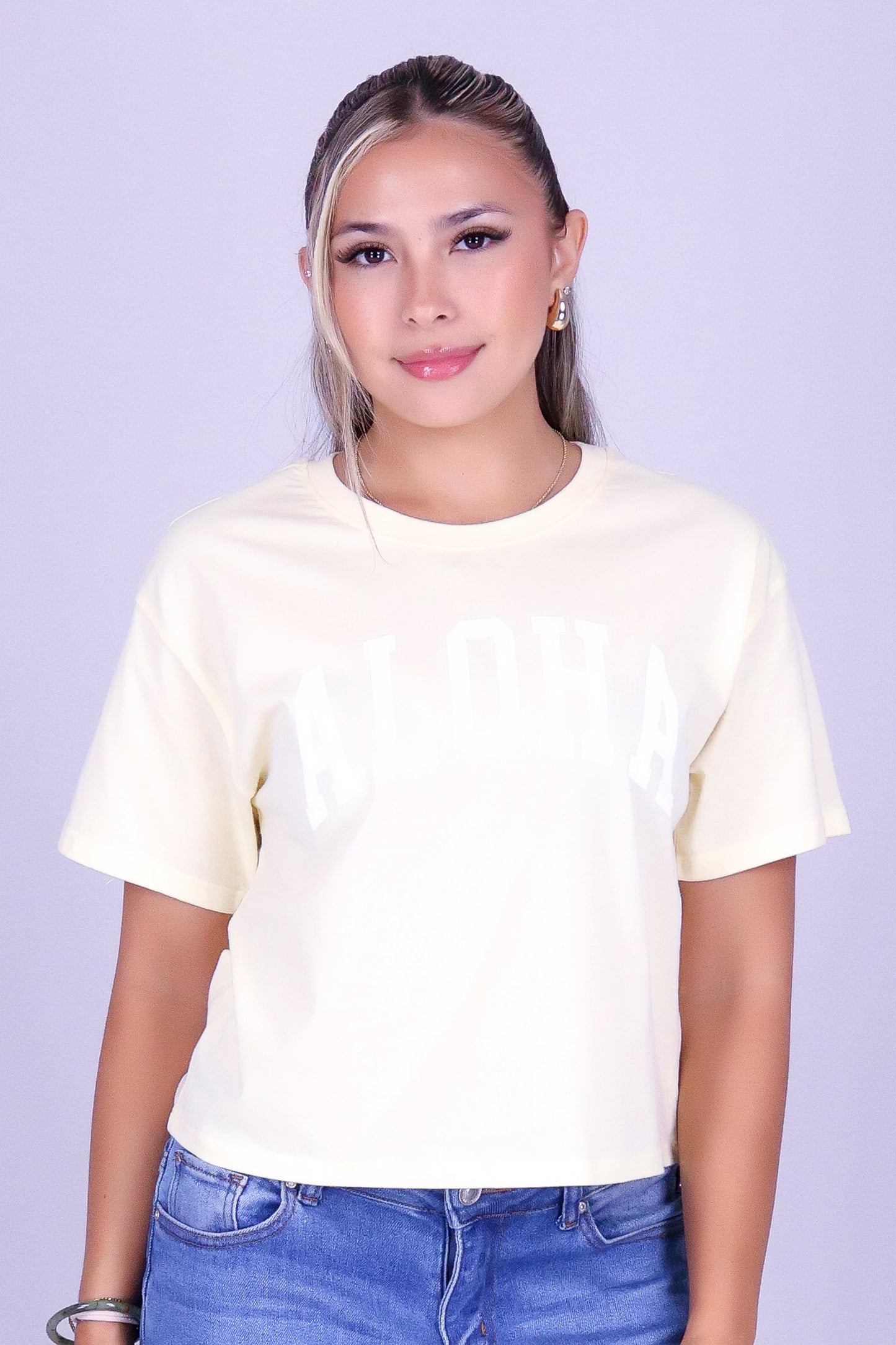 ALOHA VARSITY TEE