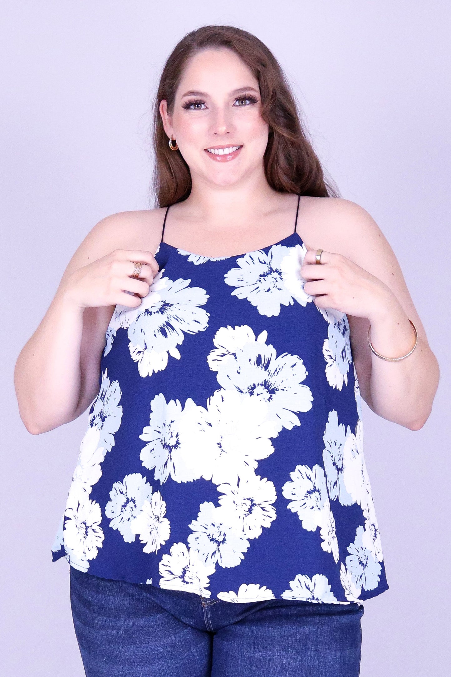 FLORAL VEIL BUNGEE STRAP TOP