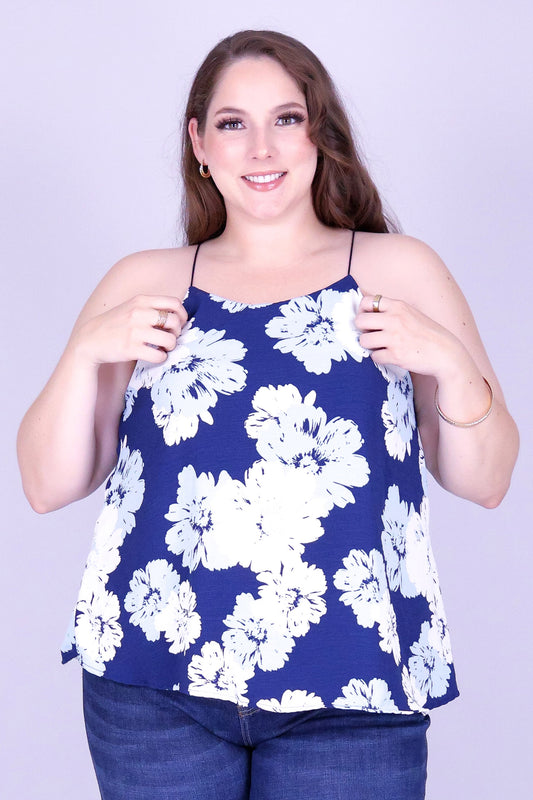 FLORAL VEIL BUNGEE STRAP TOP