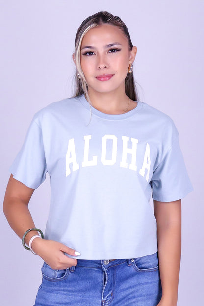 ALOHA VARSITY TEE