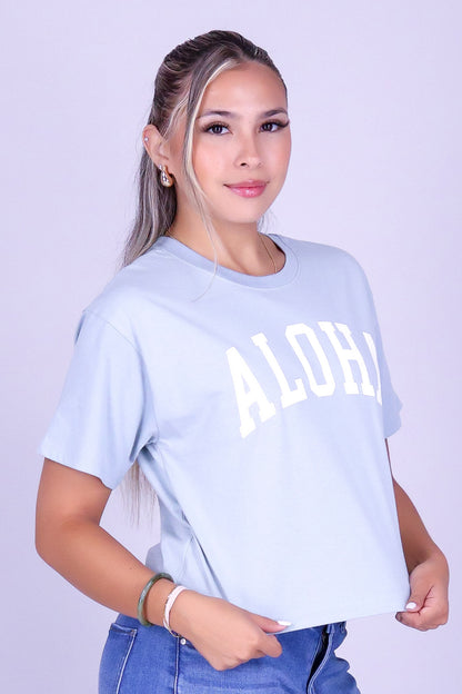 ALOHA VARSITY TEE