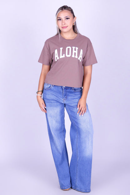 ALOHA VARSITY TEE