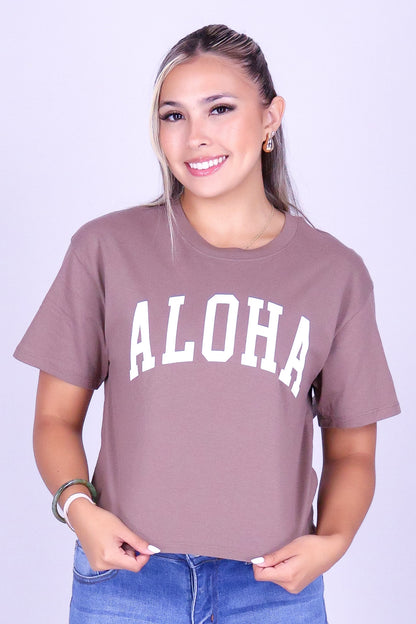 ALOHA VARSITY TEE