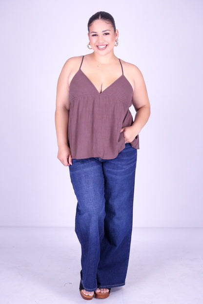 WITH FEELING BABYDOLL TOP