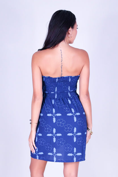 ULUA QUILT SMOCKED BABYDOLL DRESS